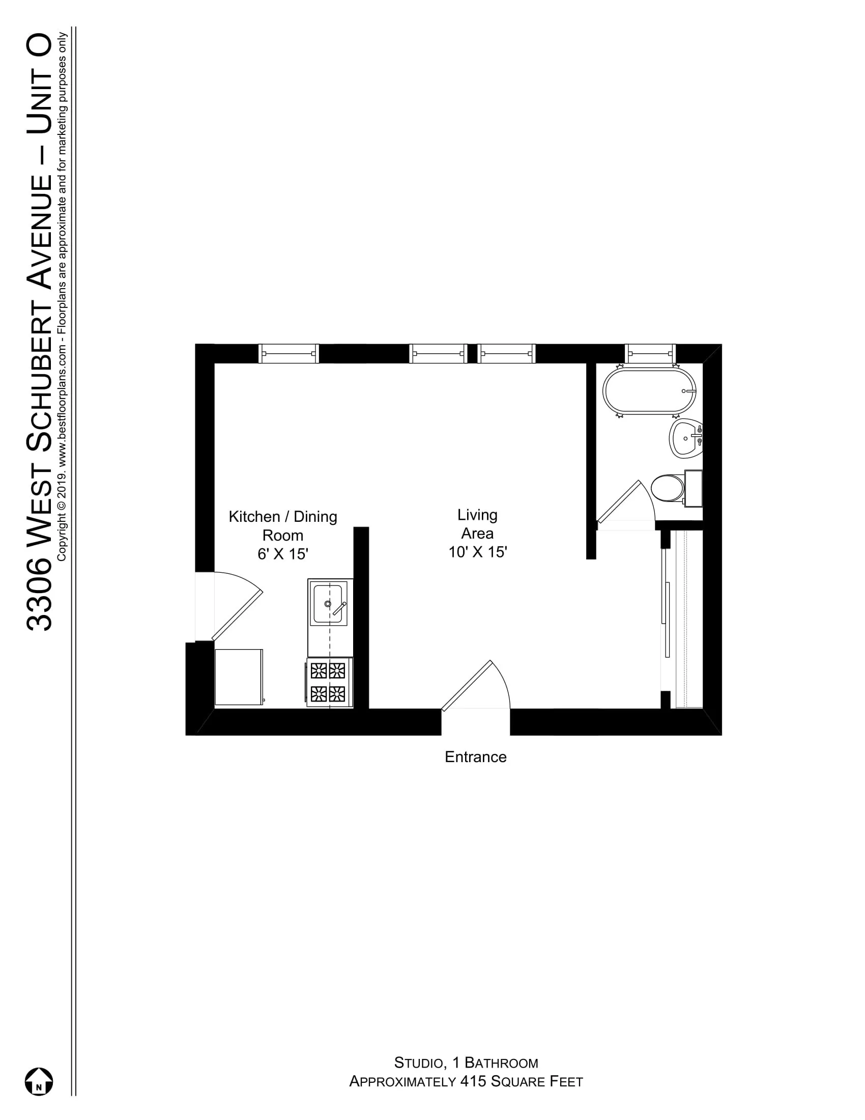 3306 W SCHUBERT AVE 60647-unit#2O-Chicago-IL
