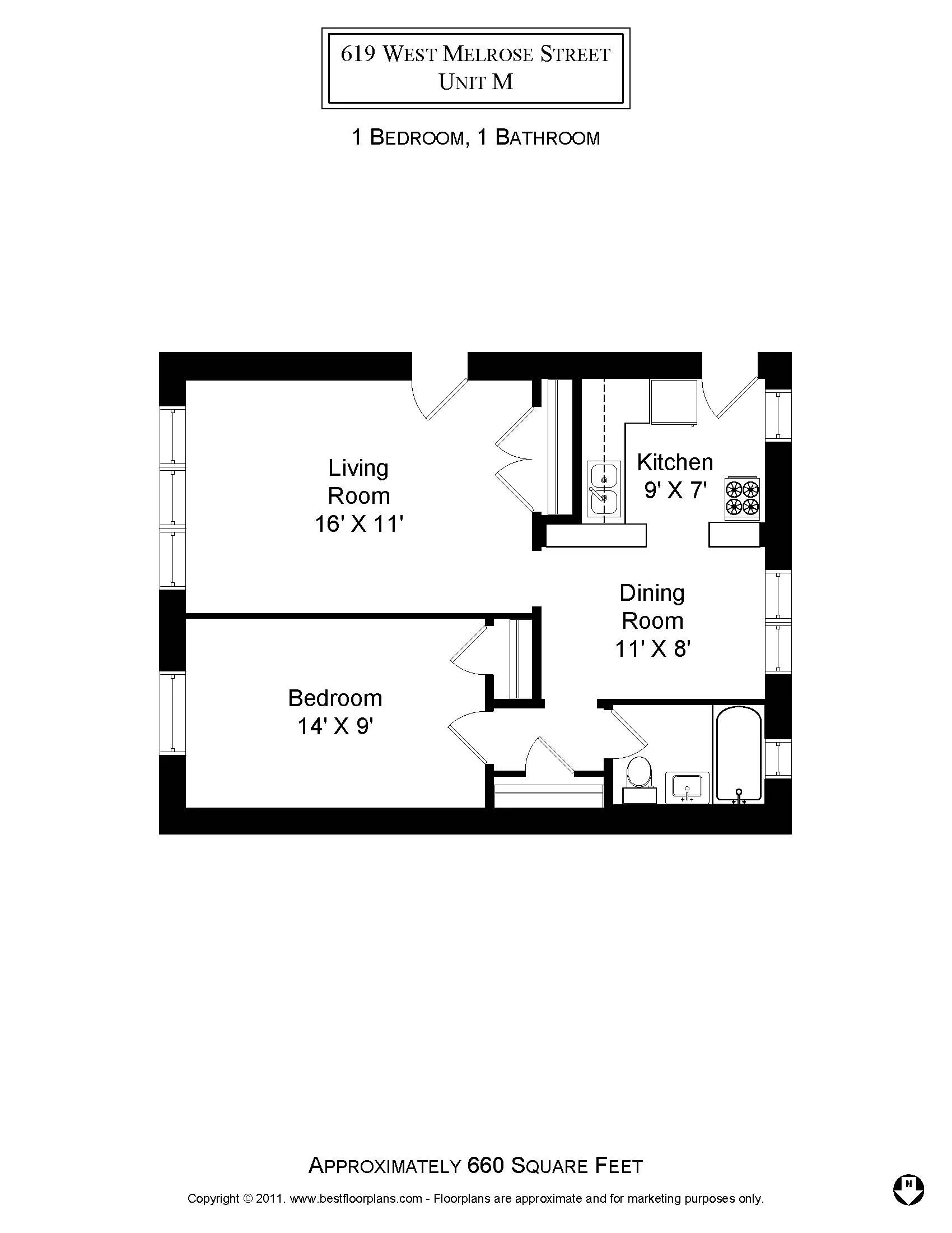 623 W MELROSE ST 60657-unit#M3-Chicago-IL