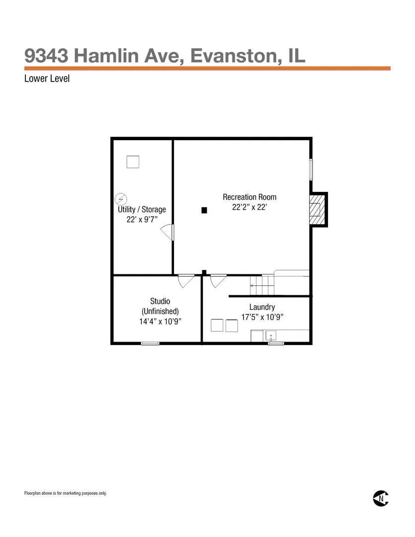 9343 Hamlin Ave, ,  60203, USA 60203-Evanston-IL