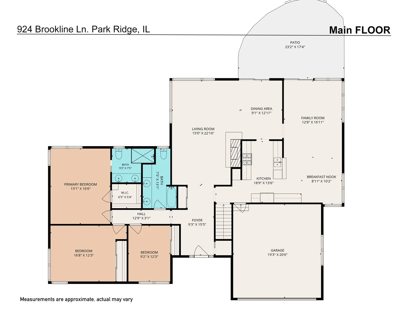 924 Brookline Ln, , 60068, USA 60068-Park Ridge-IL