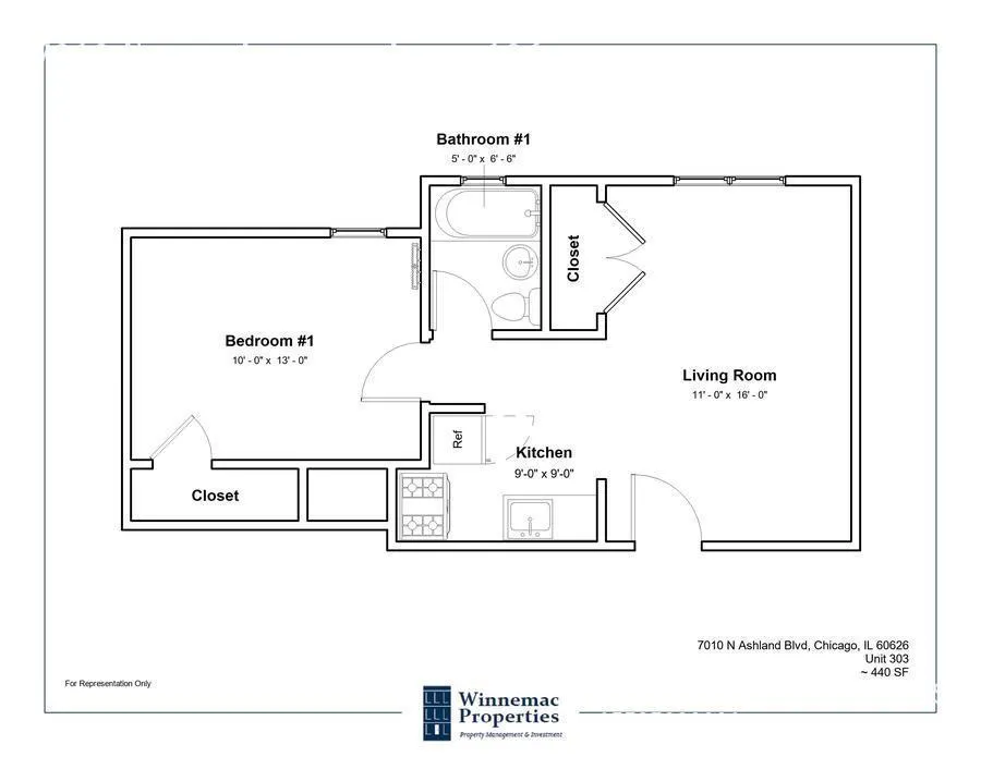 7010 N Ashland Blvd, ,  60626, USA 60626-unit#106-Chicago-IL
