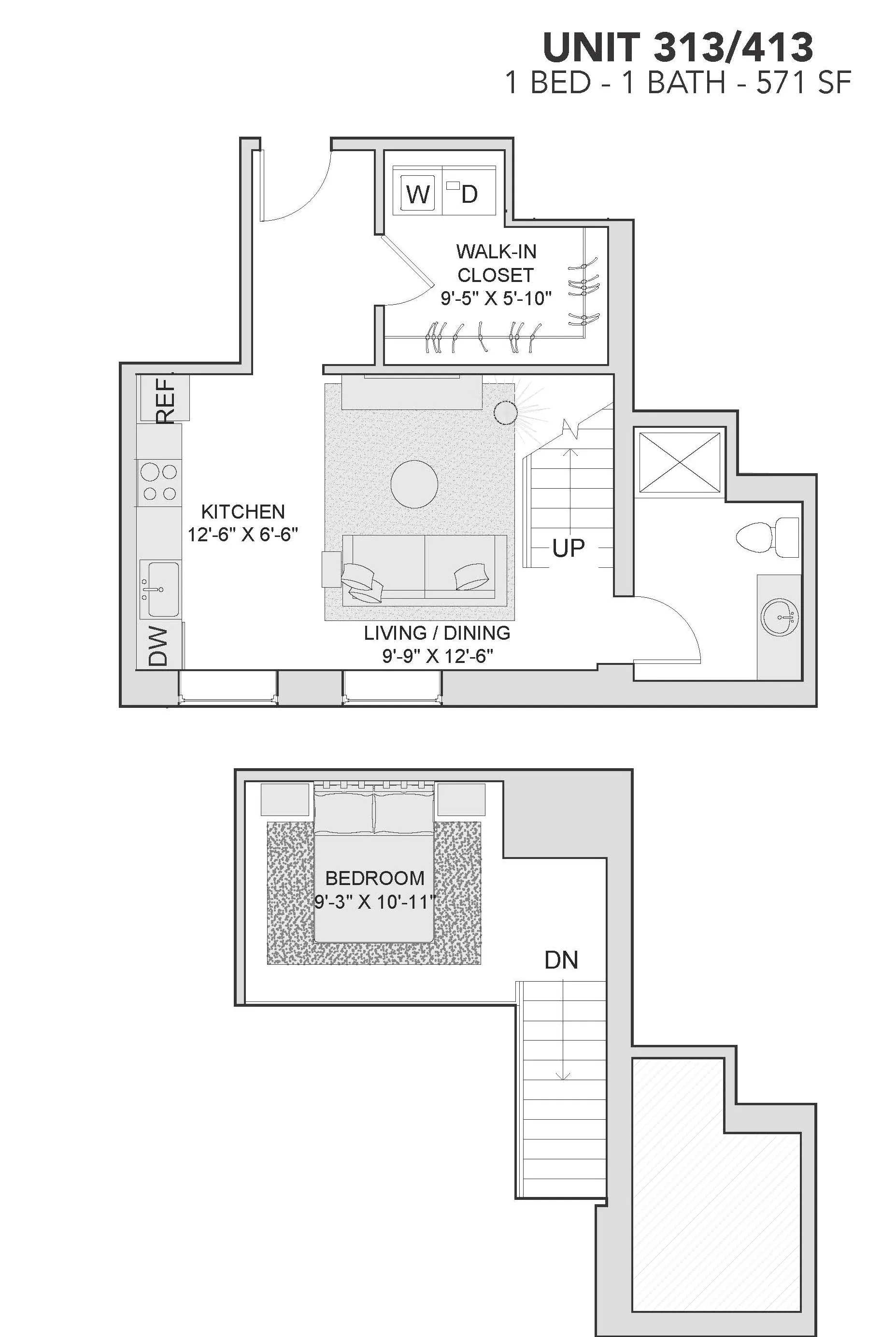729 N Sangamon St, ,  60642, USA 60642-unit#413-Chicago-IL