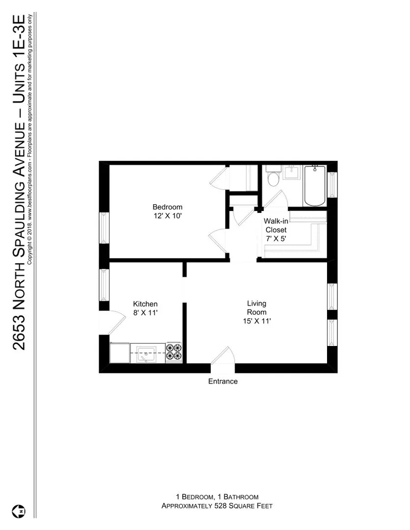 2653 N Spaulding Ave, , 60647, USA 60647-unit#2E-Chicago-IL