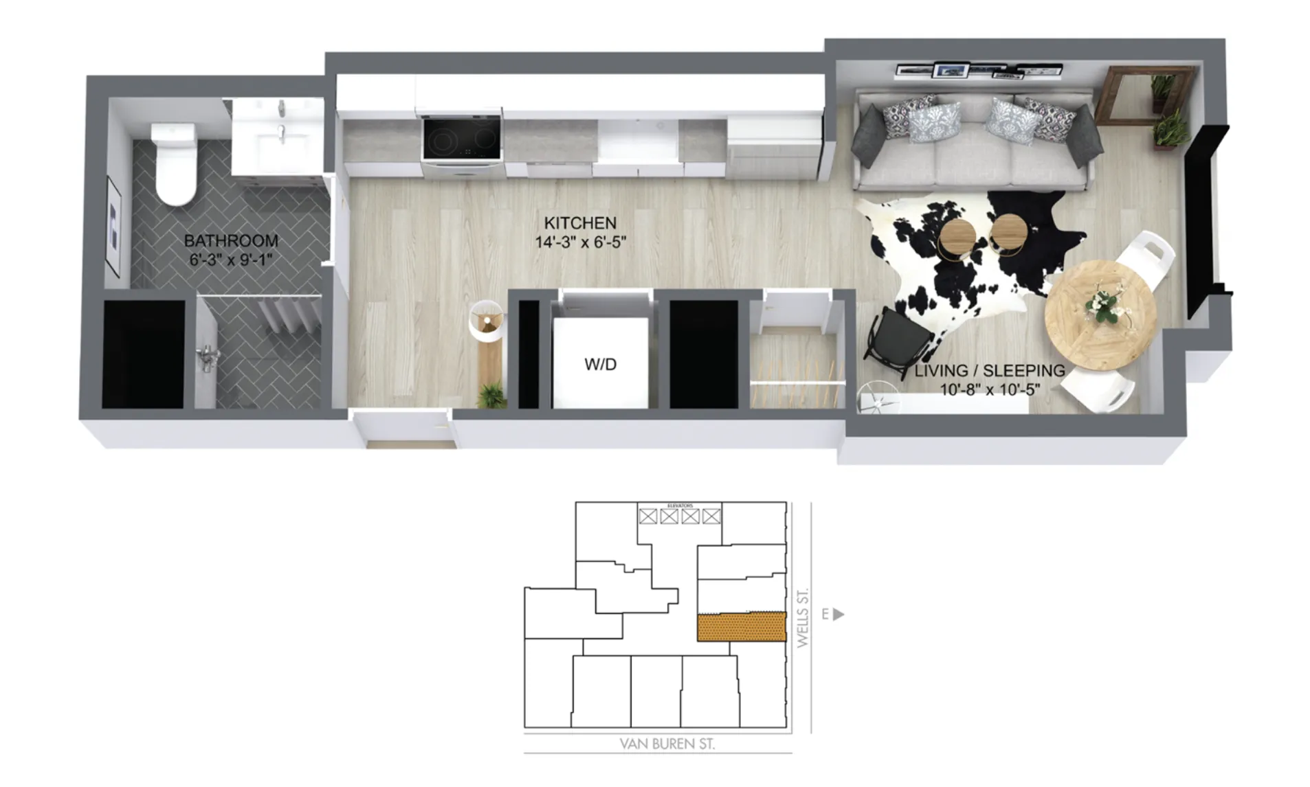 330 S Wells St, , 60606, USA 60606-unit#1104-Chicago-IL