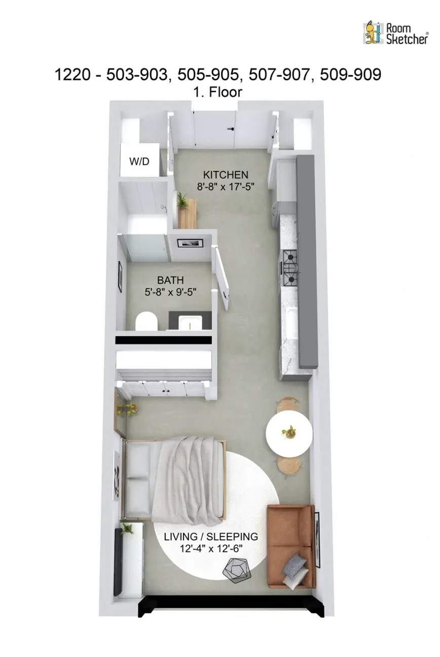 1220 W Jackson Blvd, ,  60607, USA 60607-unit#503-Chicago-IL