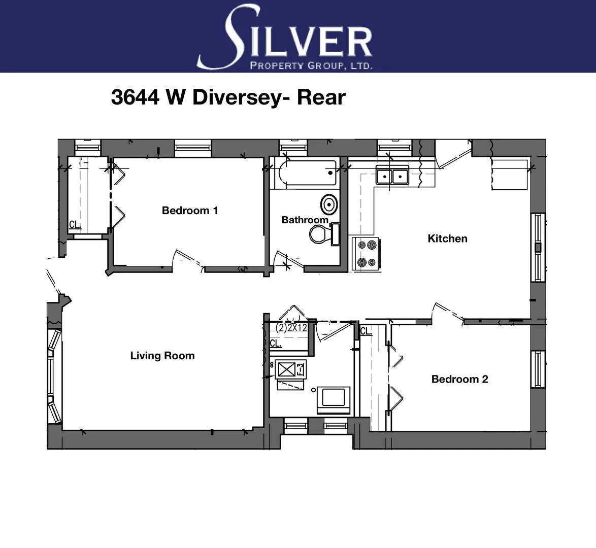 3644 W Diversey Ave, ,  60647, USA 60647-unit#3R-Chicago-IL