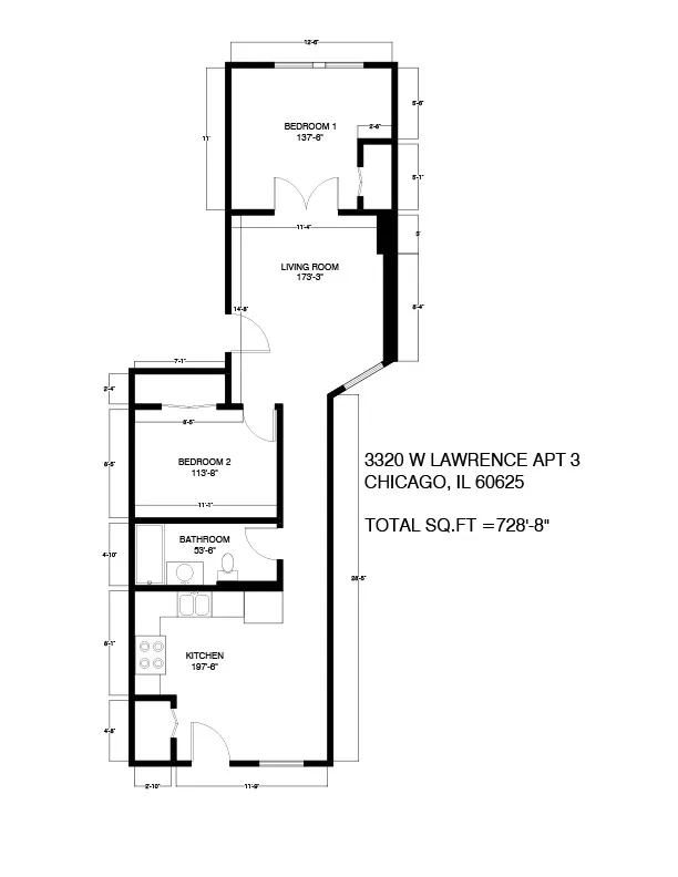 3320 W Lawrence Ave, , 60625, USA 60625-unit#3-Chicago-IL