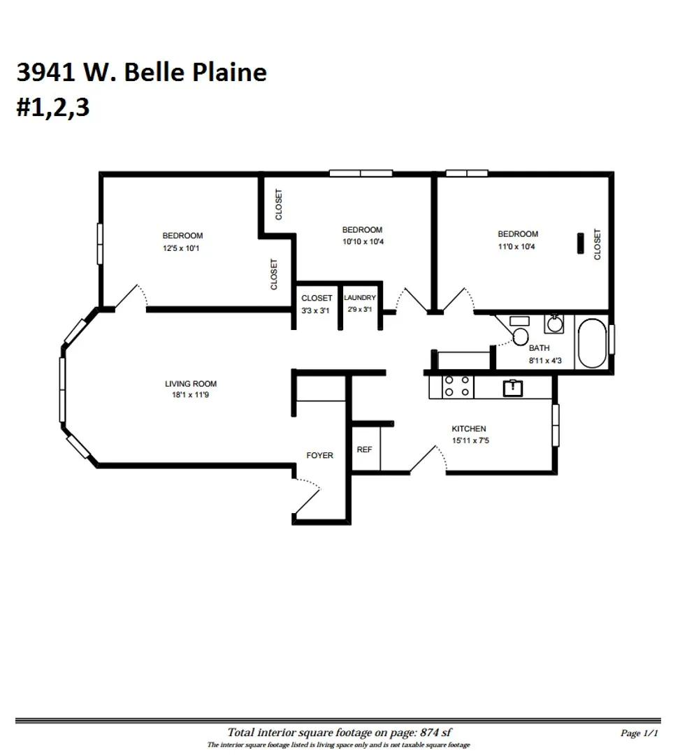 3941 W Belle Plaine Ave, , 60618, USA 60618-unit#3-Chicago-IL
