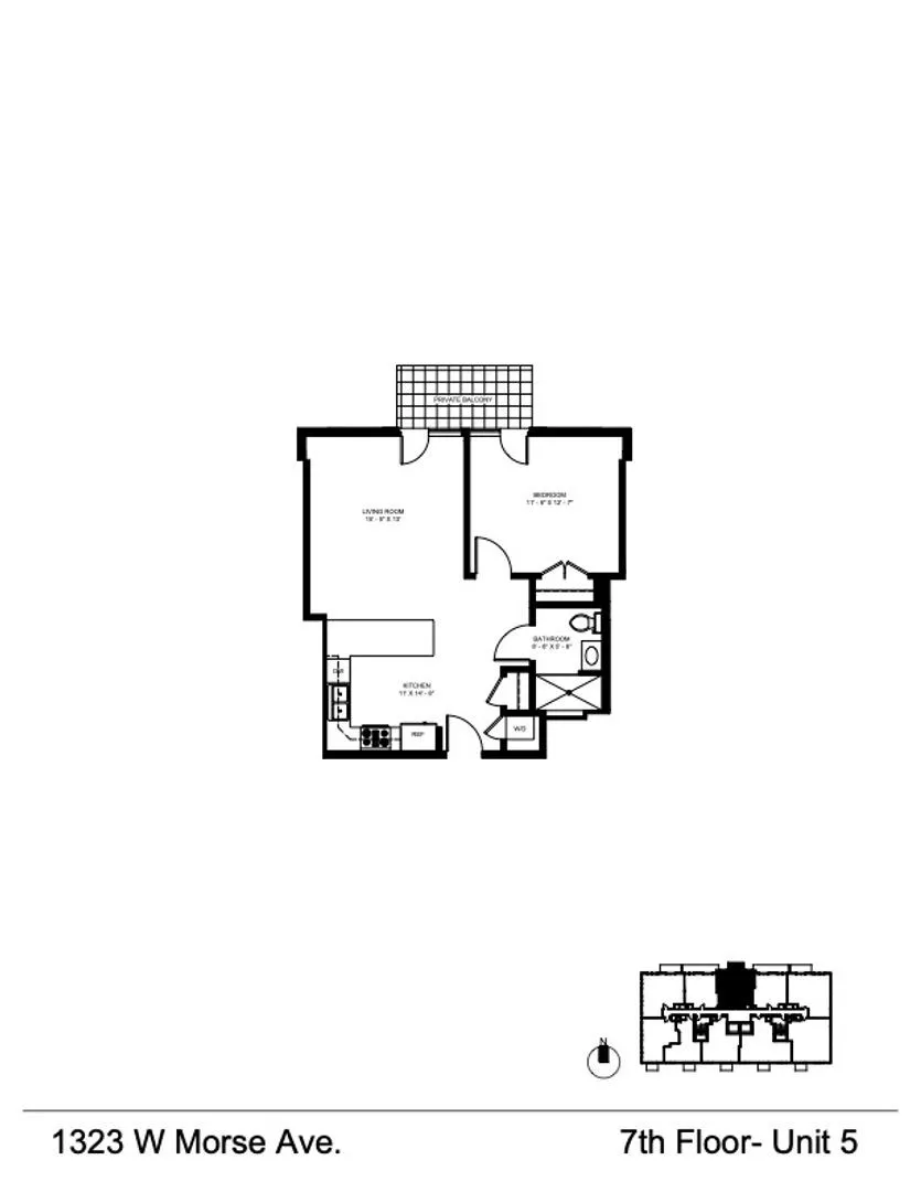 1323 W Morse Ave, ,  60626, USA 60626-unit#705-Chicago-IL