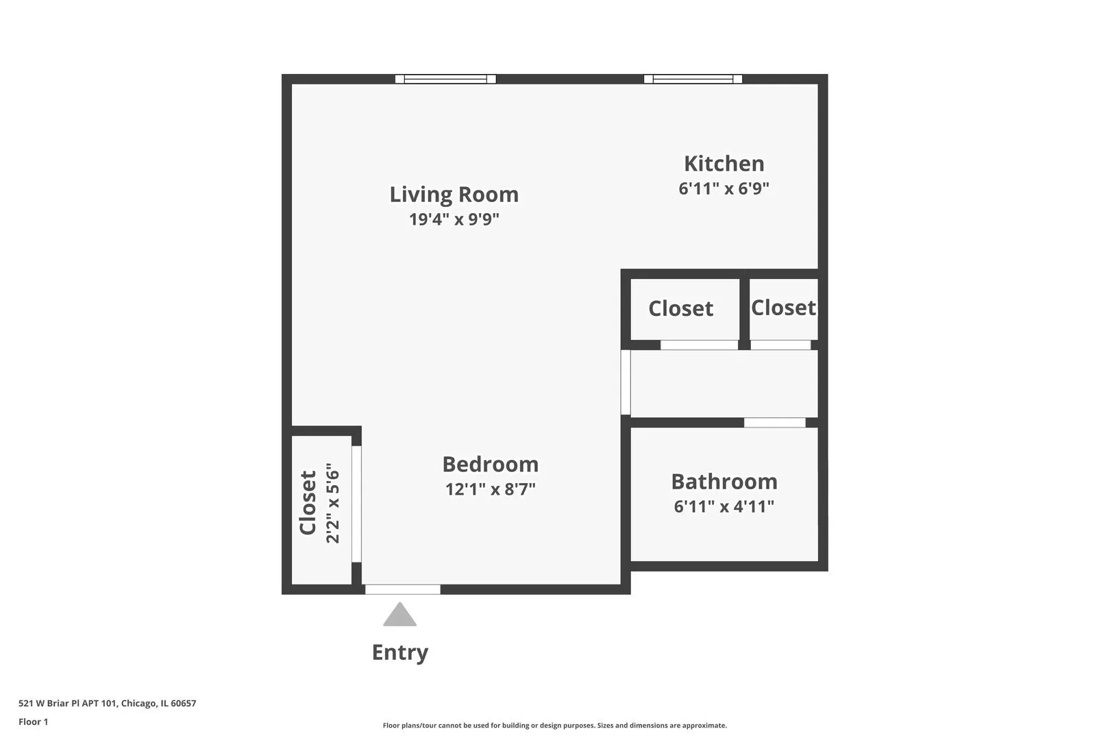 521 W Briar Pl, ,  60657, USA 60657-unit#101-Chicago-IL