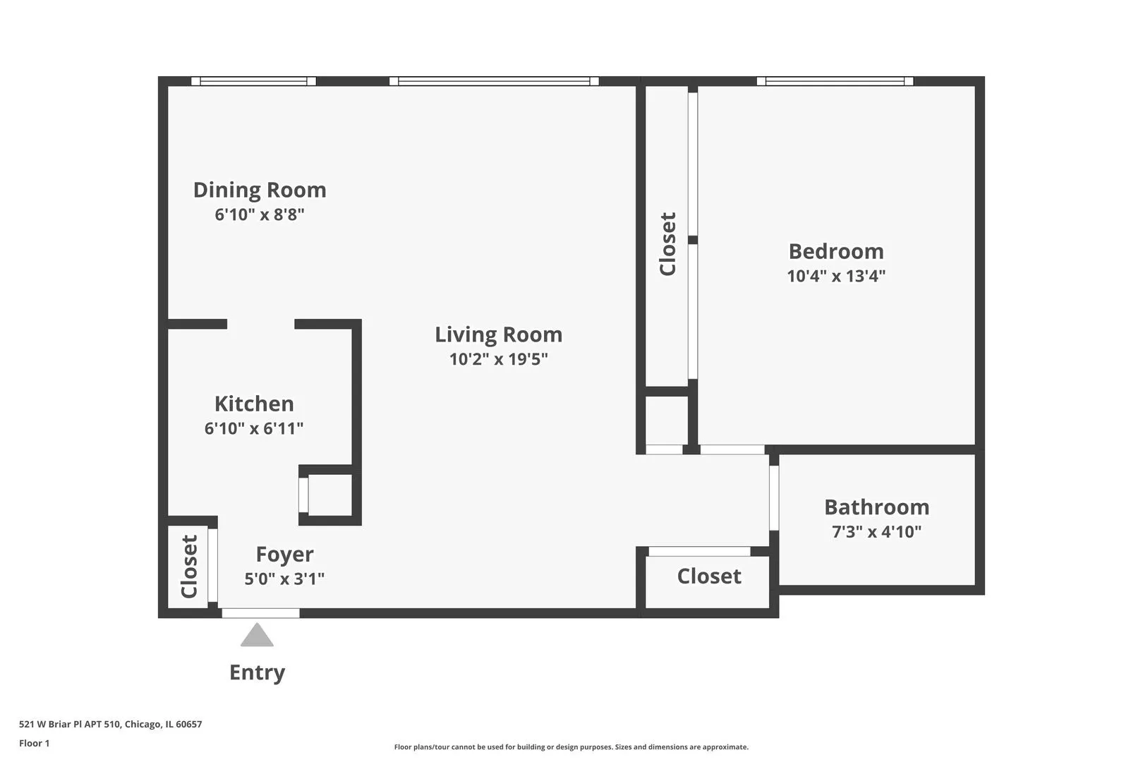 521 W Briar Pl, , 60657, USA 60657-unit#310-Chicago-IL