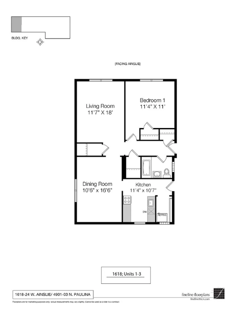1618 W Ainslie St, , 60640, USA 60640-unit#2-Chicago-IL