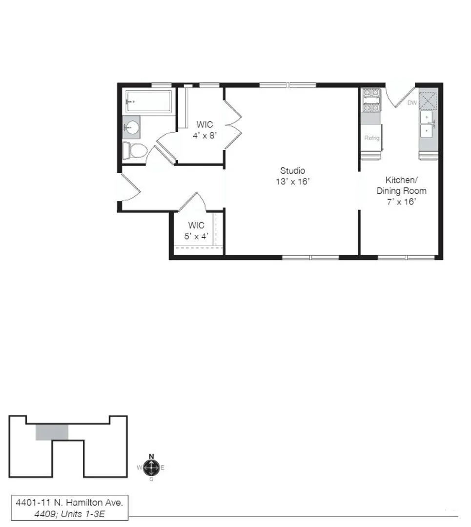 4409 N Hamilton Ave, ,  60625, USA 60625-unit#1E-Chicago-IL