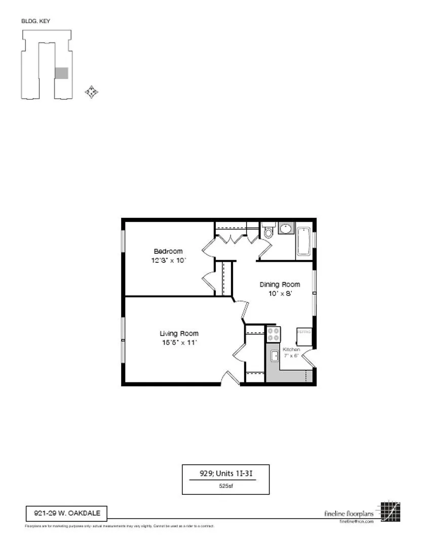 929 W Oakdale Ave, ,  60657, USA 60657-unit#3I-Chicago-IL