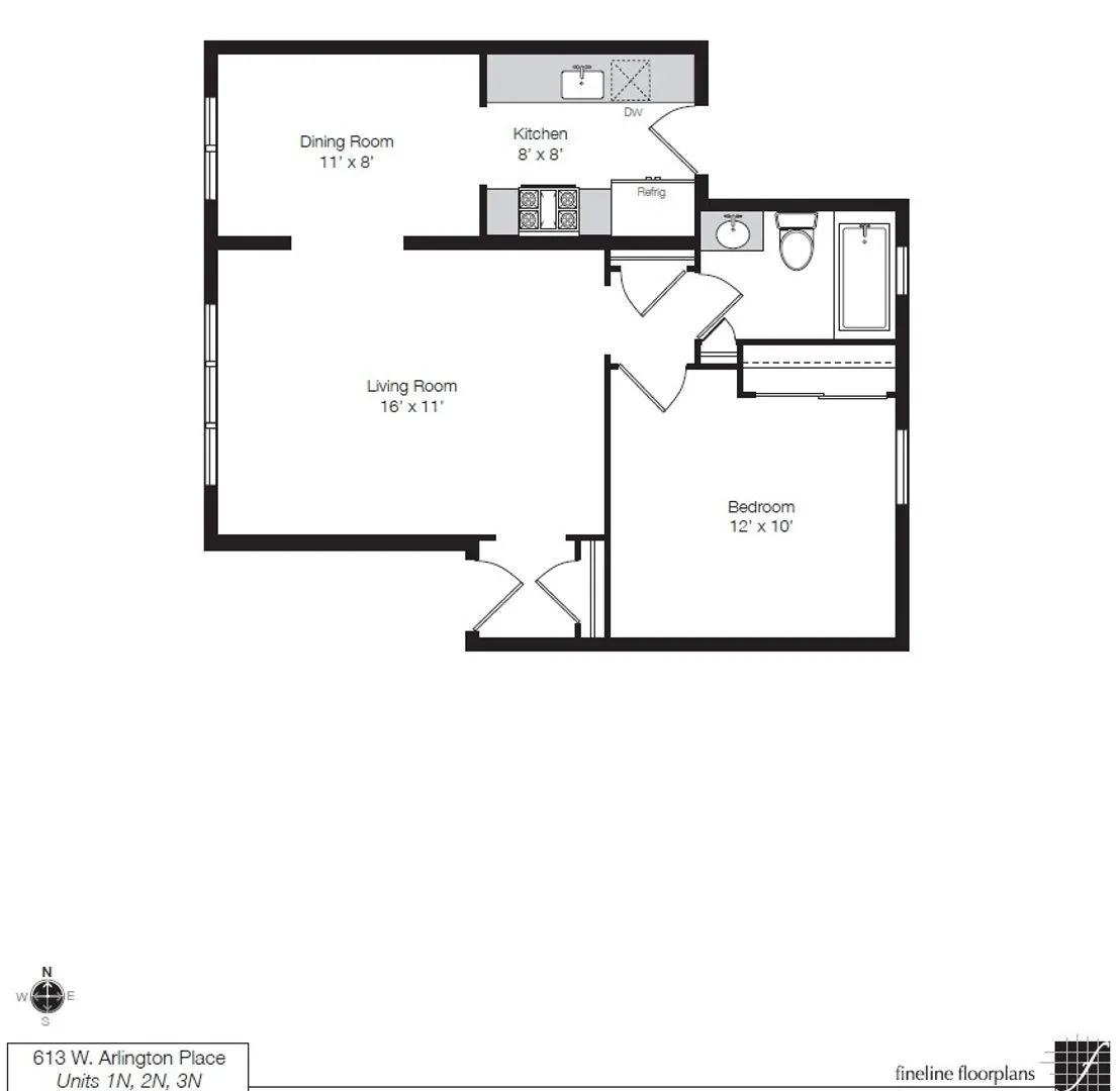 613 W Arlington Pl, ,  60614, USA 60614-unit#1N-Chicago-IL