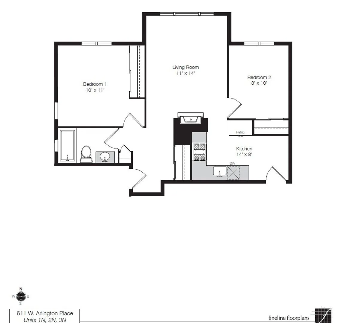 611 W Arlington Pl, , 60614, USA 60614-unit#3N-Chicago-IL