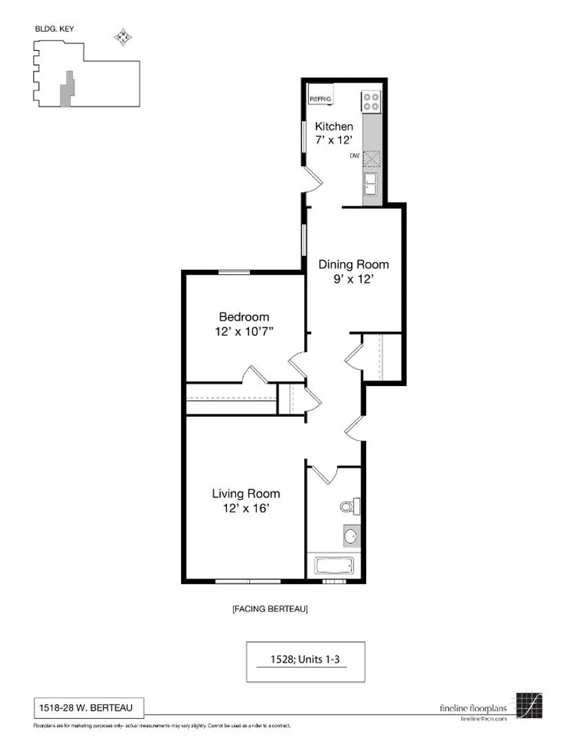 1528 W Berteau Ave, , 60613, USA 60613-unit#3-Chicago-IL