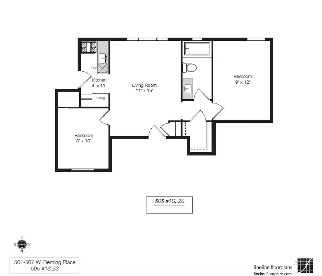501 W Deming Pl, ,  60614, USA 60614-unit#2S-Chicago-IL