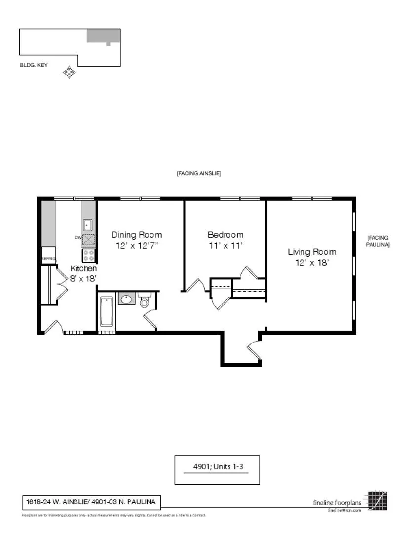 4901 N Paulina St, ,  60640, USA 60640-unit#3-Chicago-IL