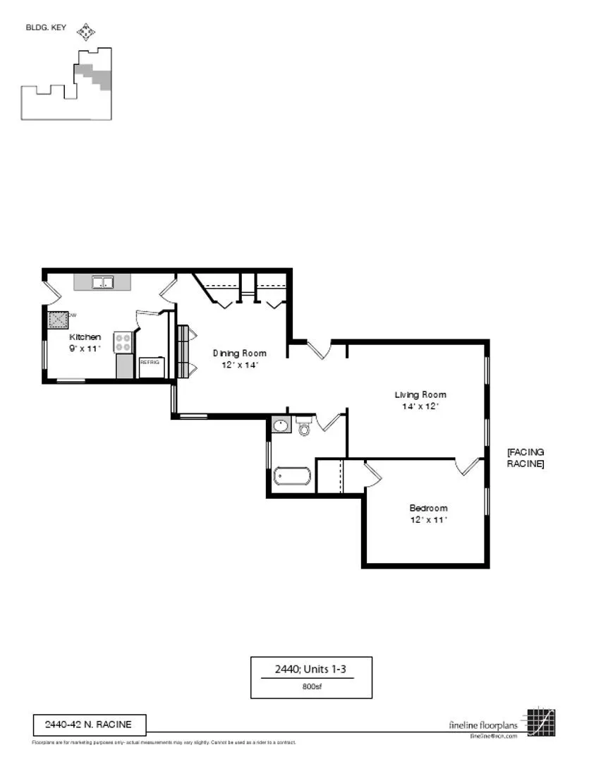 2440 N Racine Ave, , 60614, USA 60614-unit#2440-2-Chicago-IL
