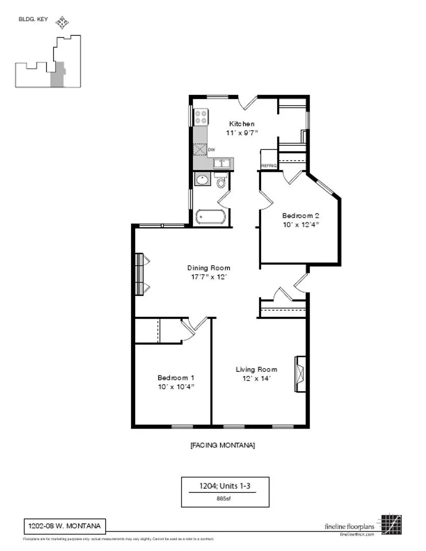 1204 W Montana St, ,  60614, USA 60614-unit#3-Chicago-IL