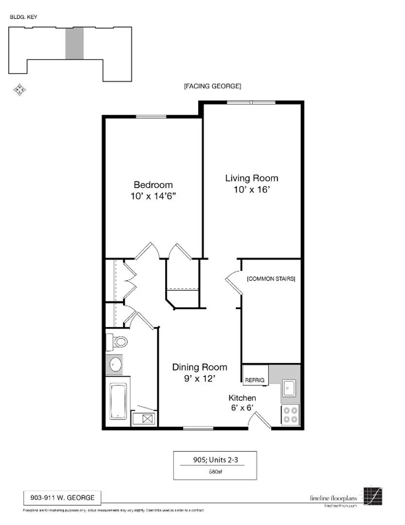905 W George St, ,  60657, USA 60657-unit#2-Chicago-IL
