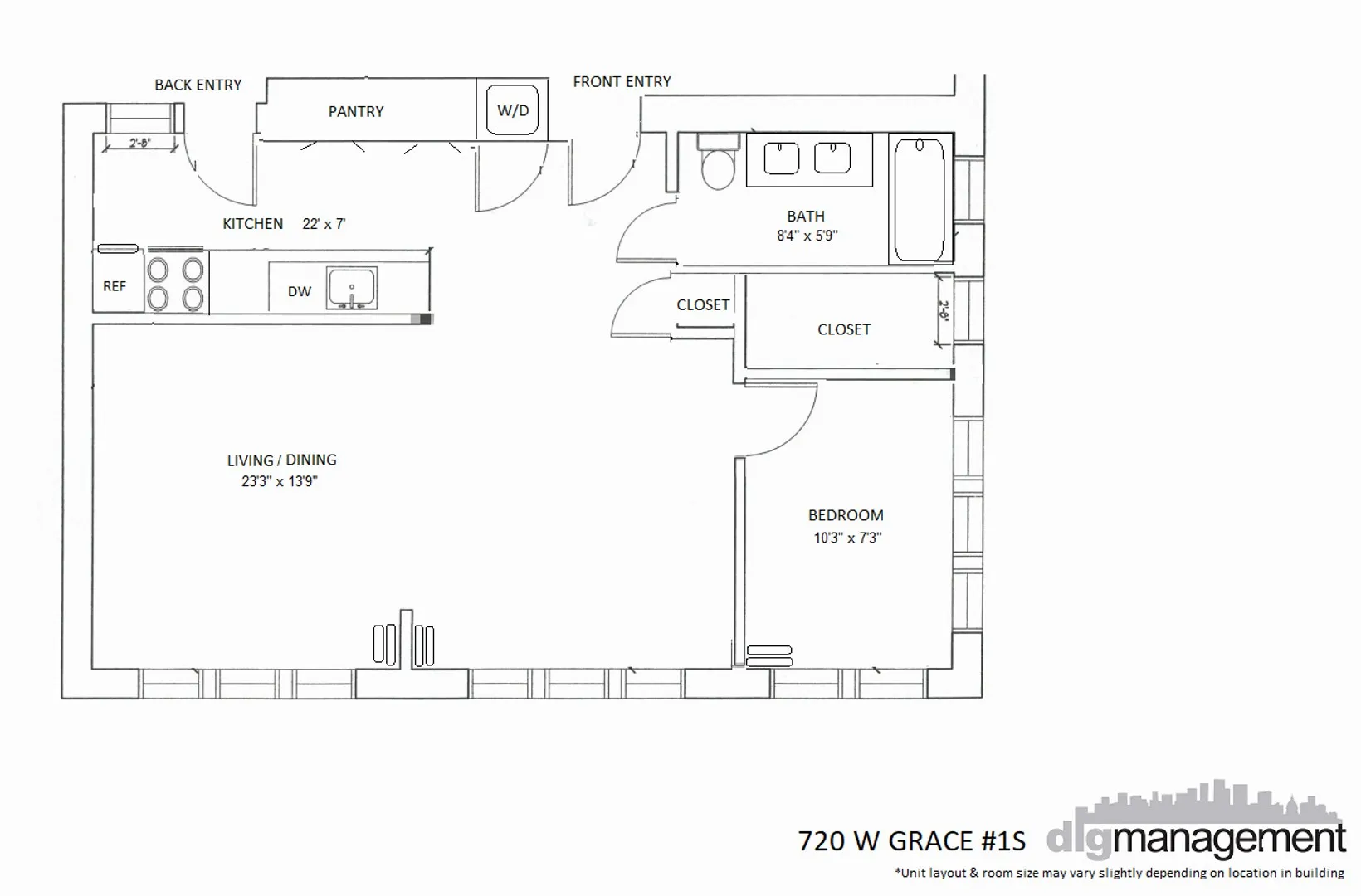 712 W Grace St, ,  60613, USA 60613-unit#GR 720-2S-Chicago-IL