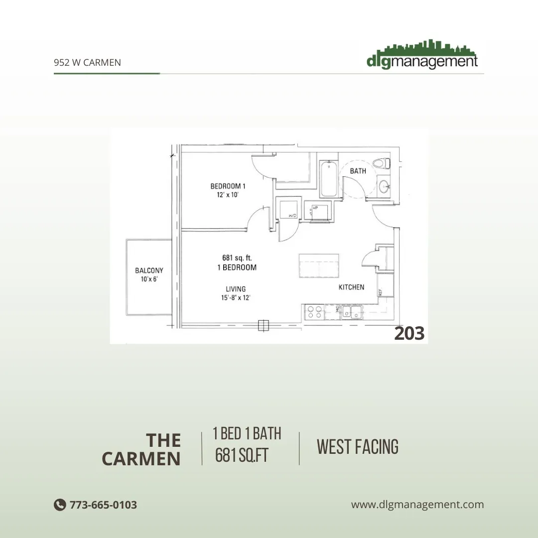 952 W Carmen Ave, ,  60640, USA 60640-unit#952-203-Chicago-IL