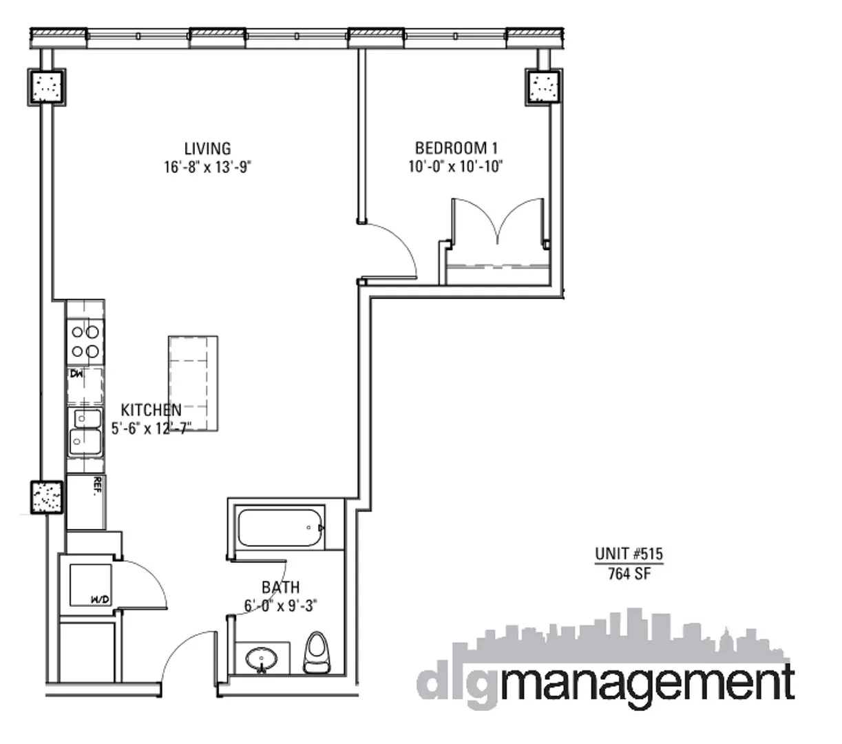N Broadway, , , USA IL-unit#3833-515-Chicago-IL