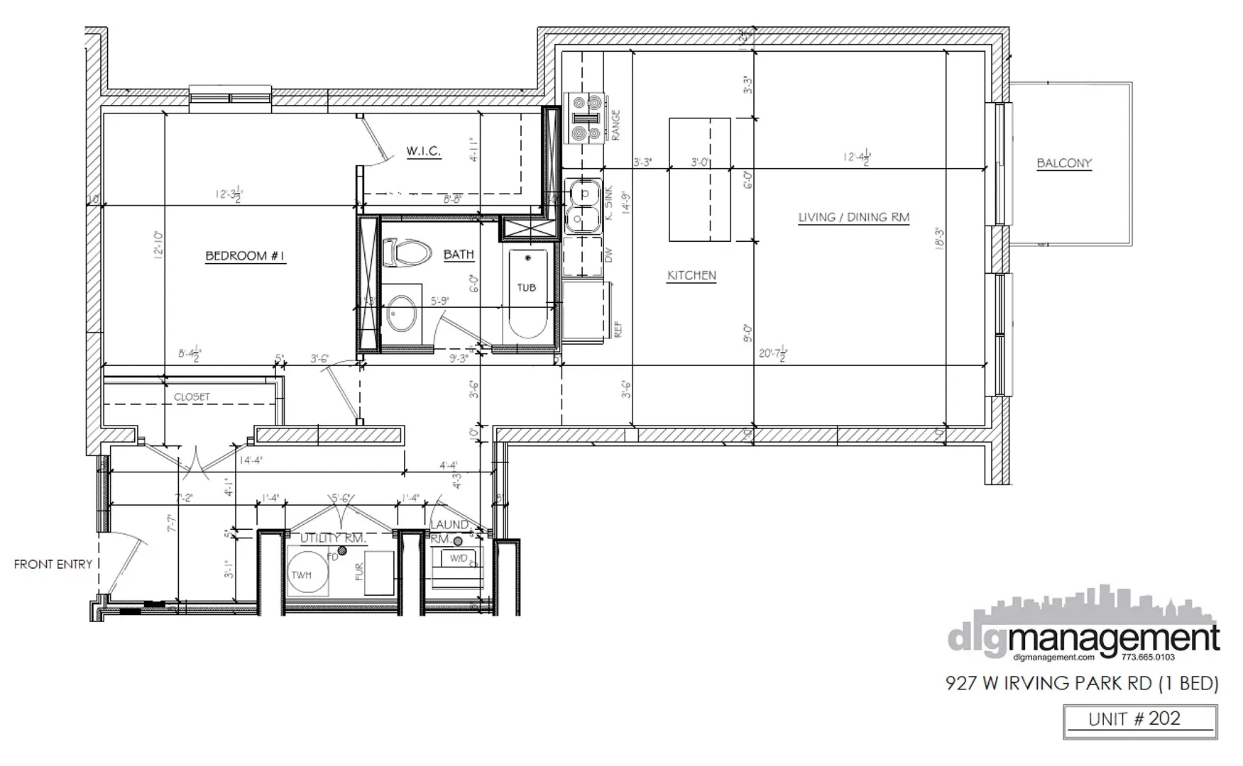 927 W Irving Park Rd, ,  60613, USA 60613-unit#927-202-Chicago-IL