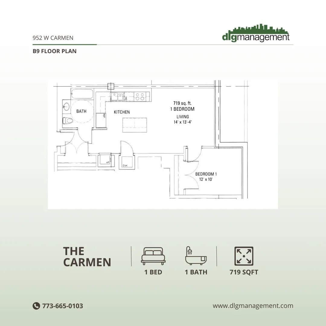 952 W Carmen Ave, ,  60640, USA 60640-unit#709-Chicago-IL