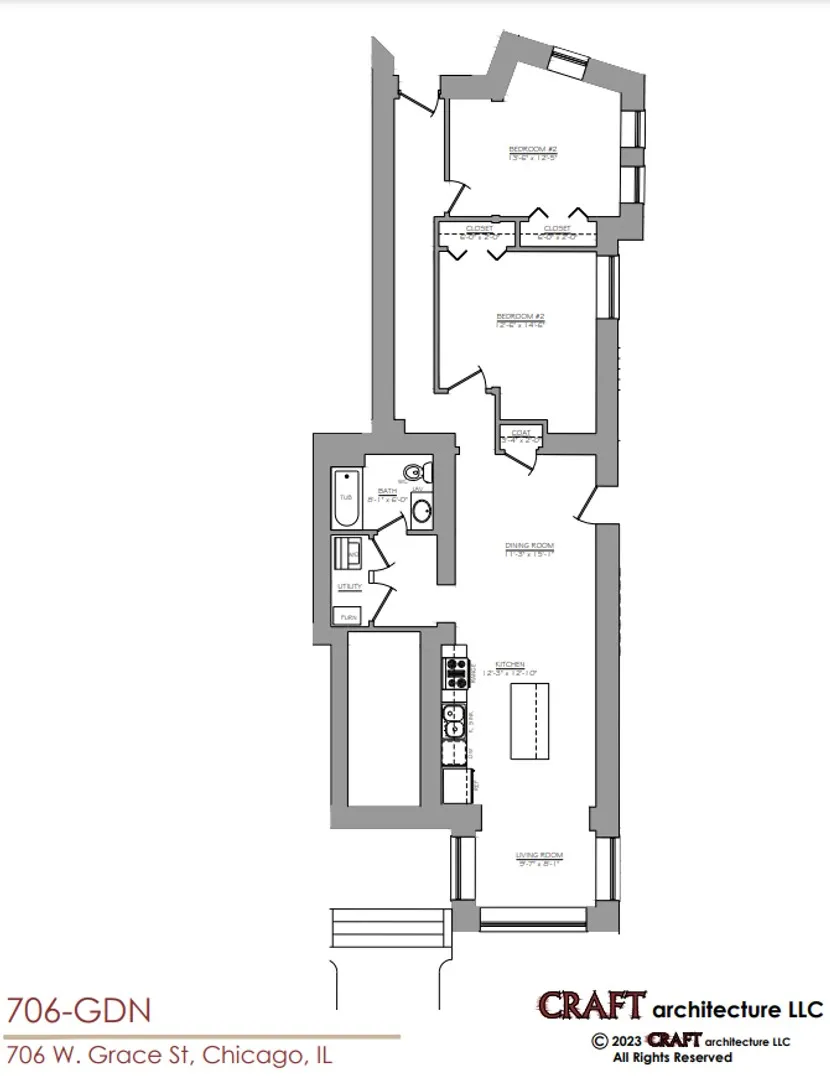 700 W Grace St, ,  60613, USA 60613-unit#706-GDN-Chicago-IL