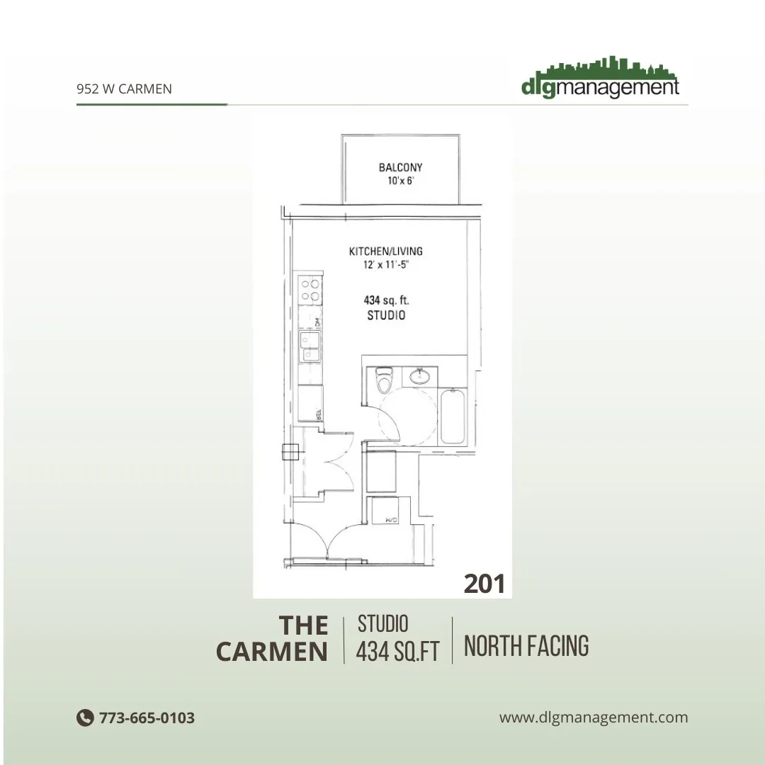 952 W Carmen Ave, ,  60640, USA 60640-unit#952-201-Chicago-IL