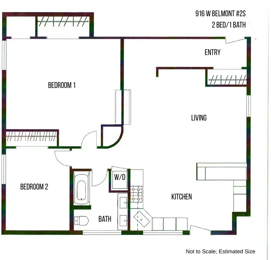 916 W Belmont Ave, ,  60657, USA 60657-unit#916-2S-Chicago-IL