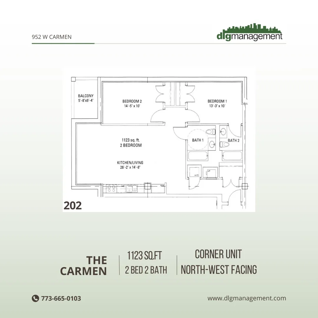 952 W Carmen Ave, ,  60640, USA 60640-unit#952-202-Chicago-IL
