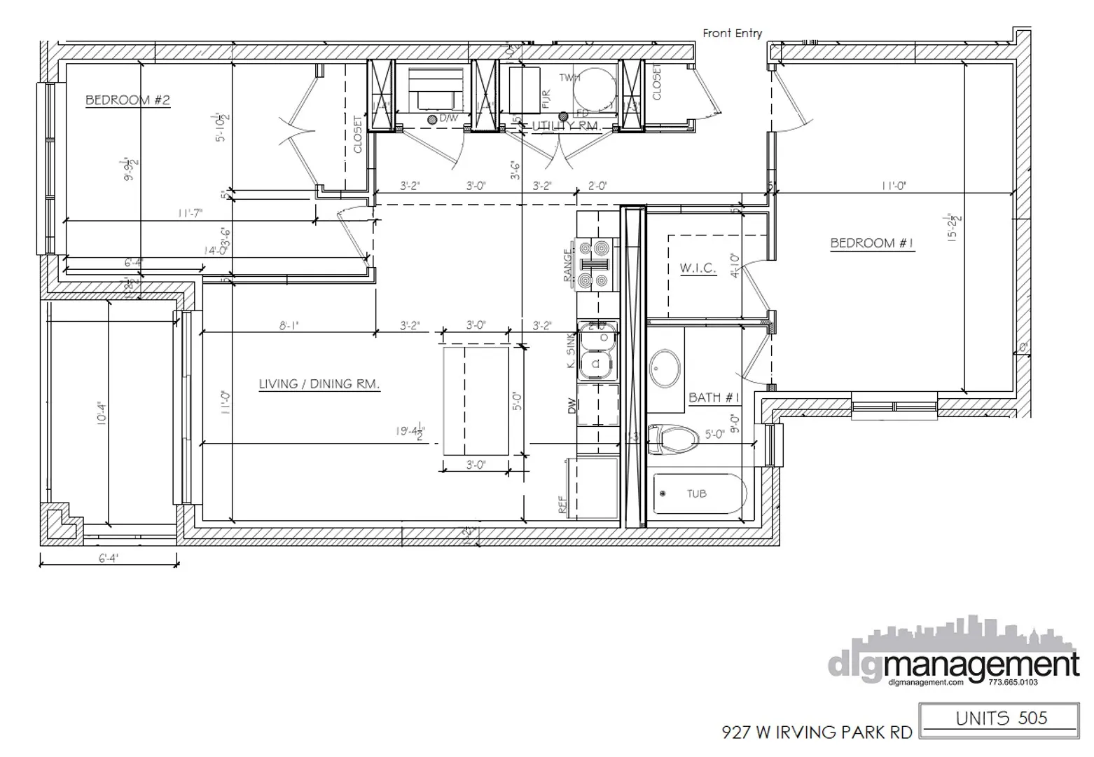 927 W Irving Park Rd, ,  60613, USA 60613-unit#927-205-Chicago-IL