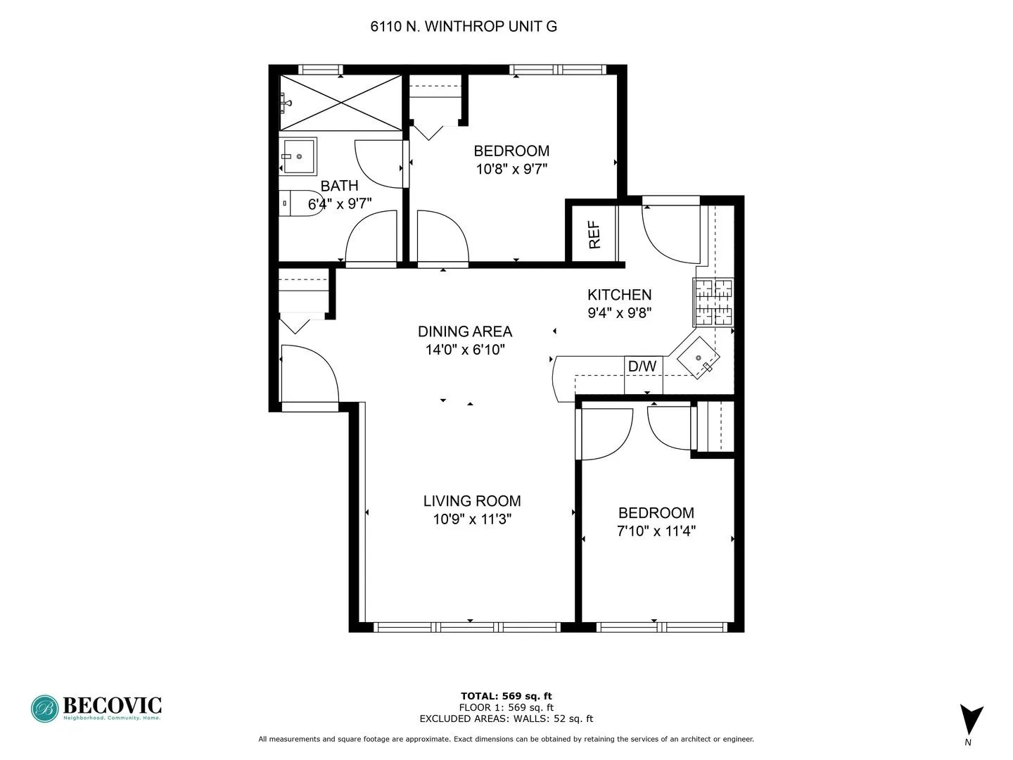 6110 N Winthrop Ave, , 60660, USA 60660-unit#G-Chicago-IL