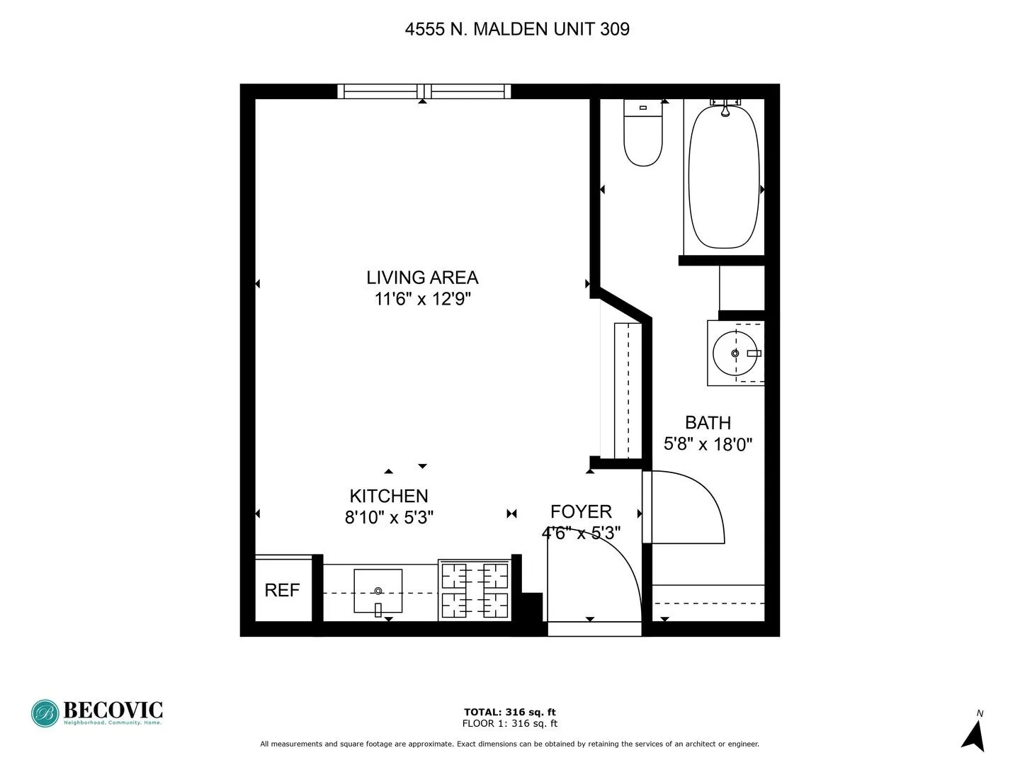 4555 Malden St, ,  60640, USA 60640-unit#309-Chicago-IL