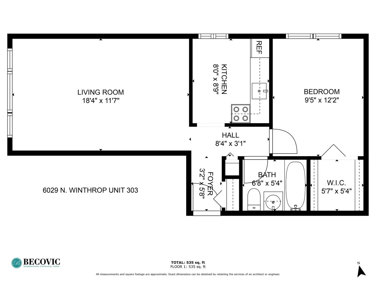6029 N Winthrop Ave, , 60660, USA 60660-unit#303-Chicago-IL