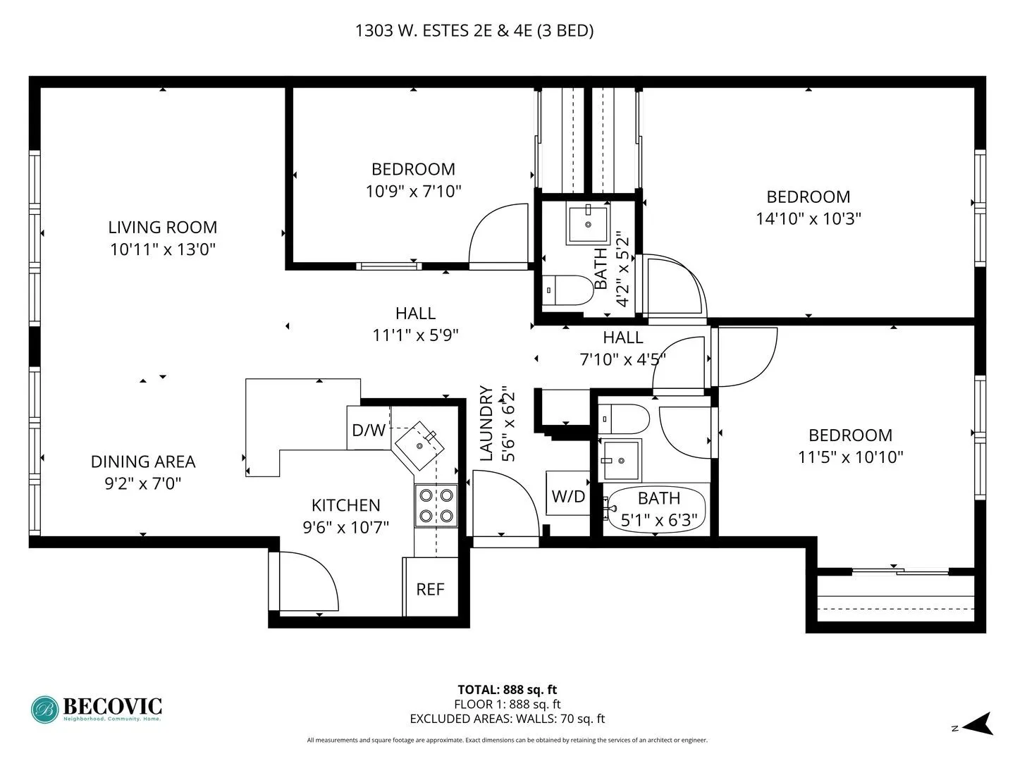 1303 W Estes Ave, ,  60626, USA 60626-unit#2E-Chicago-IL