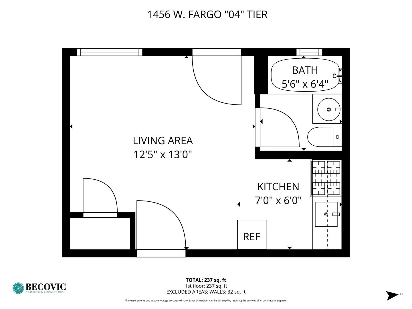 1456 W Fargo Ave, ,  60626, USA 60626-unit#204-Chicago-IL