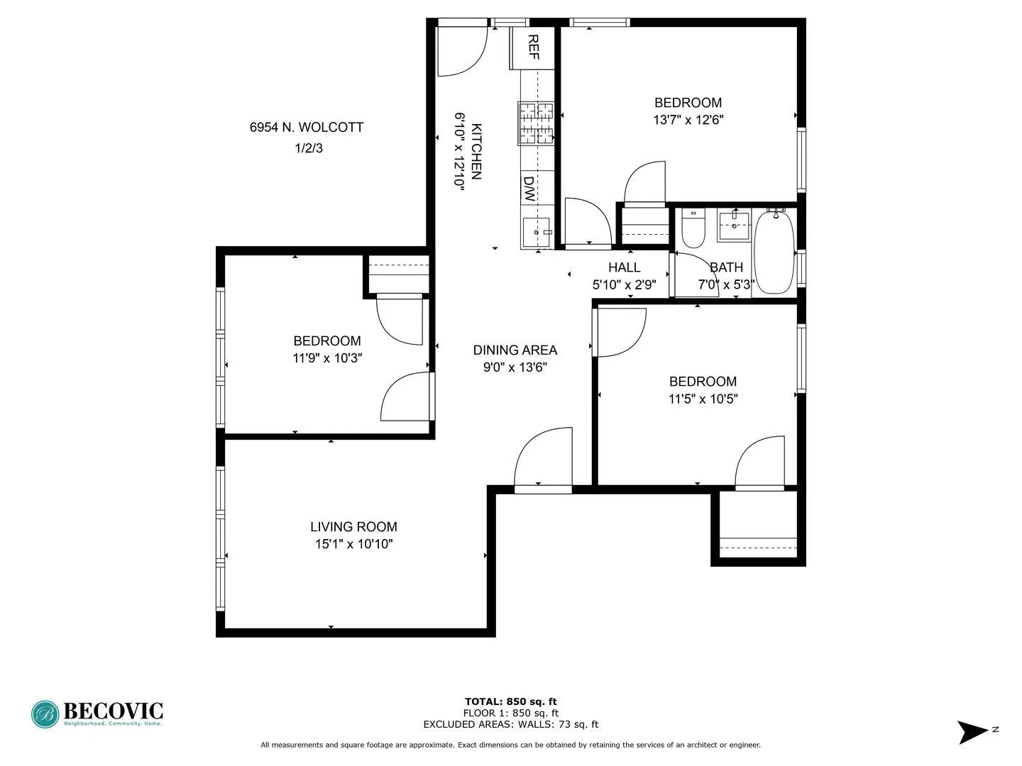 6954 N Wolcott Ave, , 60626, USA 60626-unit#3-Chicago-IL