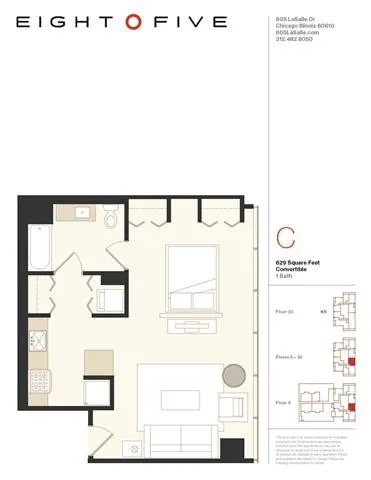 805 N La Salle Dr, , 60610, USA 60610-unit#1610-Chicago-IL