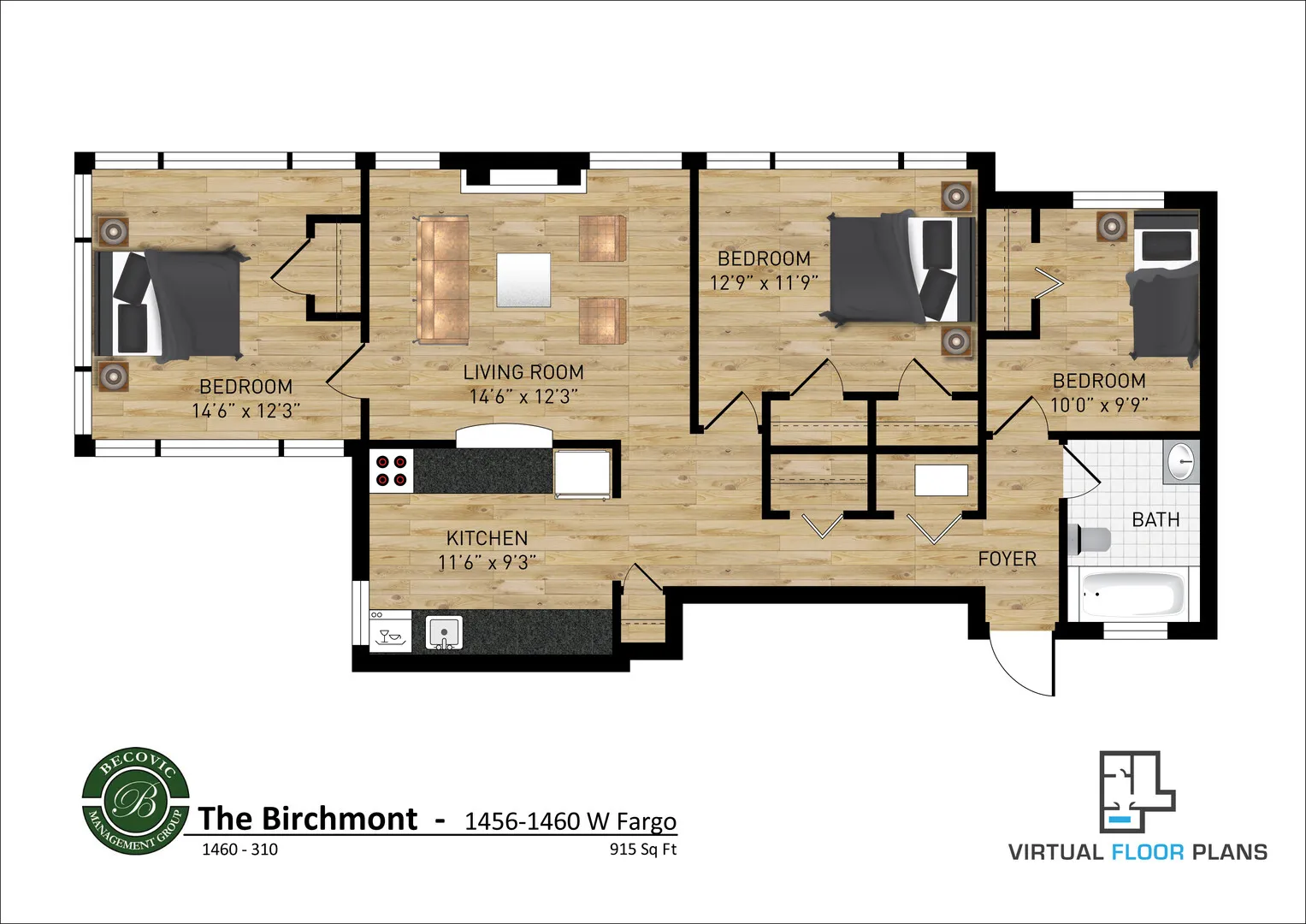 1460 W Fargo Ave, ,  60626, USA 60626-unit#310-Chicago-IL