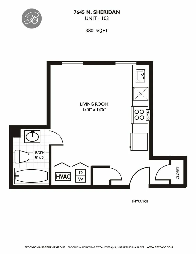 7645 N Sheridan Rd, ,  60626, USA 60626-unit#103-Chicago-IL