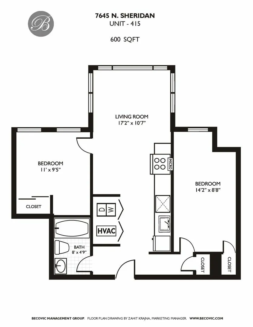 7645 N Sheridan Rd, ,  60626, USA 60626-unit#415-Chicago-IL