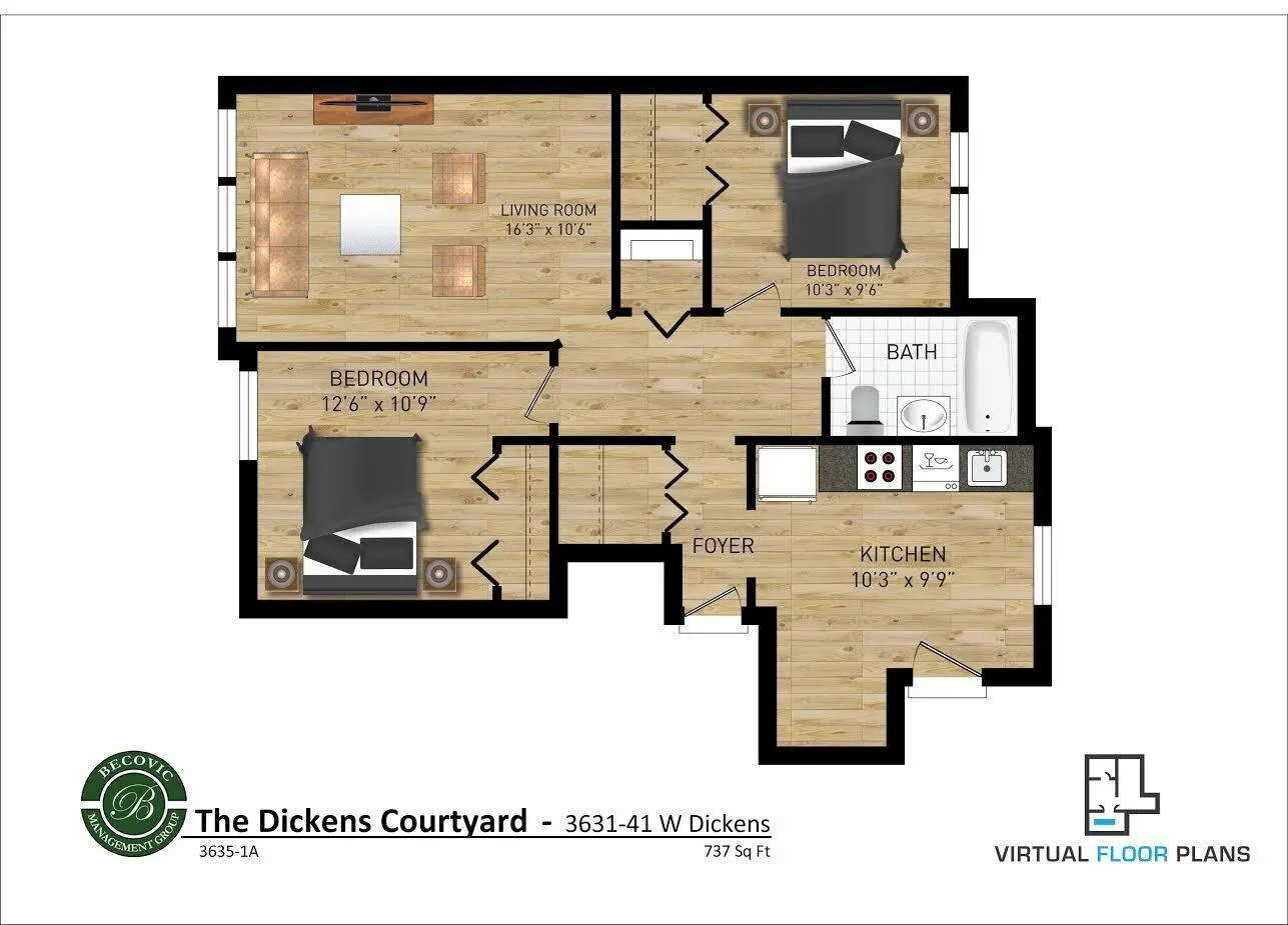 3635 W Dickens Ave, ,  60647, USA 60647-unit#2A-Chicago-IL
