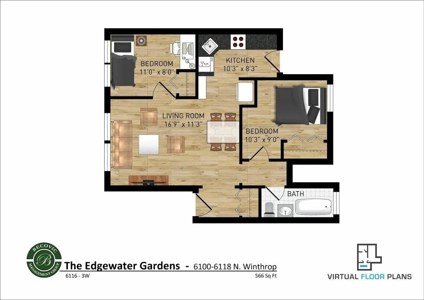 6116 N Winthrop Ave, , 60660, USA 60660-unit#3W-Chicago-IL