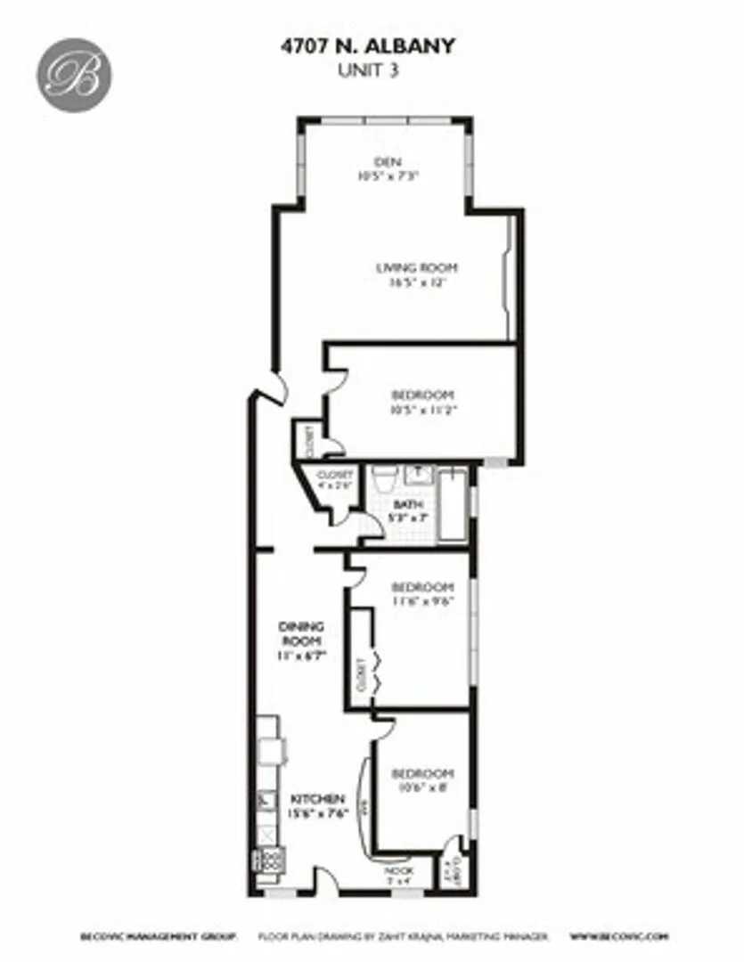 4707 N Albany Ave, ,  60625, USA 60625-unit#2-Chicago-IL