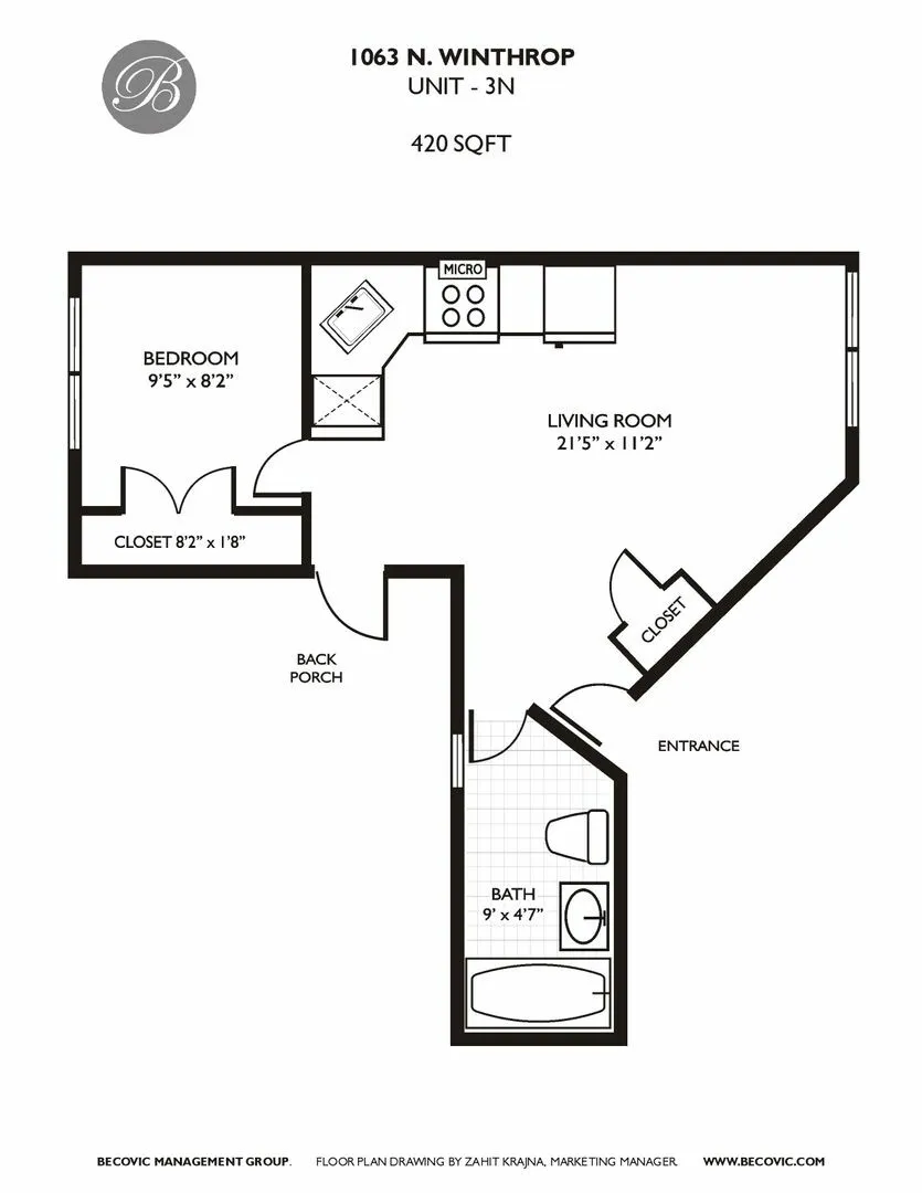 1063 W Glenlake Ave, ,  60660, USA 60660-unit#3N-Chicago-IL